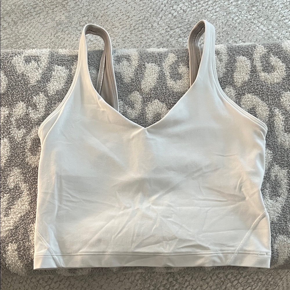Lululemon White Align Tank Top- Size 2